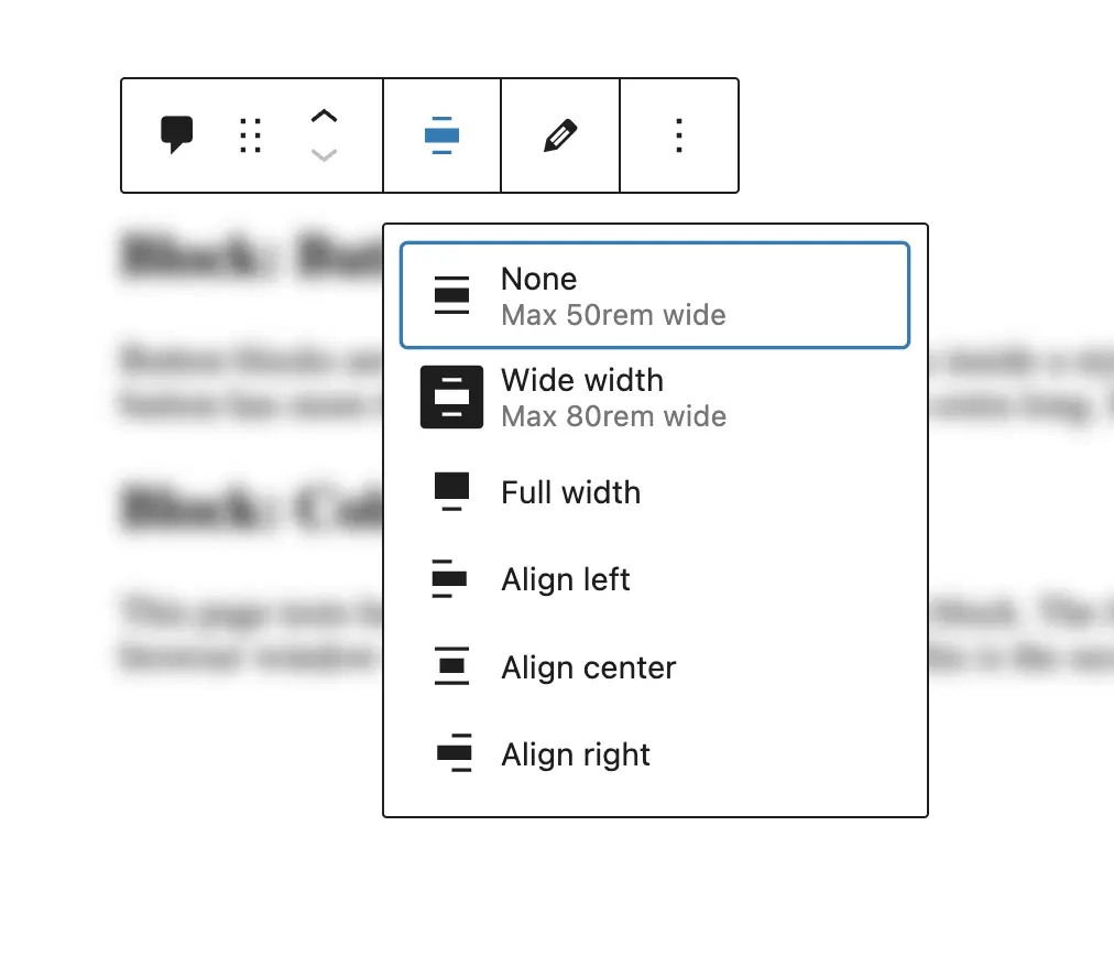 "Alignment Settings"